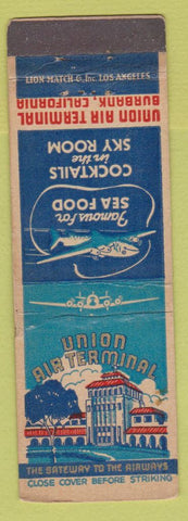 Matchbook Cover - Union Air Terminal Burbank CA WEAR