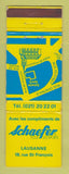 Matchbook Cover - Schaefer Tous Les Sports Lausanne Switzerland WEAR