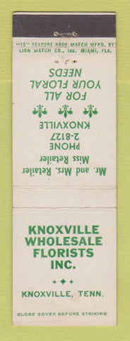 Matchbook Cover - Knoxville Wholesale Florists Flowers Knoxville TX
