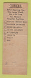 Matchbook Cover - Murray Hill Hotel New York City