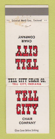 Matchbook Cover - Tell City Chair Company IN WEAR