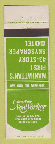 Matchbook Cover - New Yorker Hotel New York City WEAR