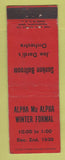 Matchbook Cover - Alpha Mu Alpha Winter Formal Sunken Ballroom 1939
