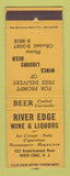 Matchbook Cover - River Edge Wine Liquor River Edge NJ WORN BACK