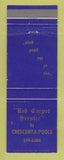 Matchbook Cover - Red Carpet Service Crescenta Pools CA?