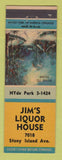 Matchbook Cover - Jim's Liquor House Chicago IL