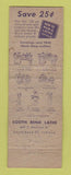 Matchbook Cover - South Bend Tools IN 1956 WEAR