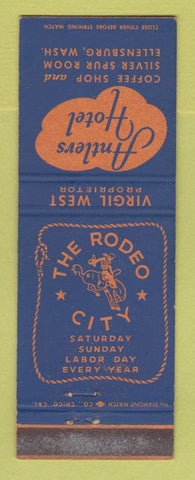 Matchbook Cover - Antlers Hotel Ellensburg WA rodeo city