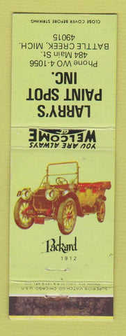 Matchbook Cover - Larry's Paint Spot Battle Creek MI WEAR