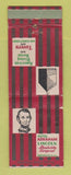 Matchbook Cover - Hotel Abraham Lincoln Springfield IL