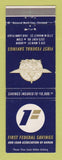 Matchbook Cover - First Federal Savings and Loan Akron OH