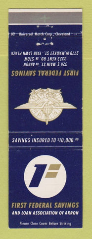 Matchbook Cover - First Federal Savings and Loan Akron OH
