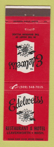 Matchbook Cover - Edelweiss Restaurant Hotel Leavenworth WA