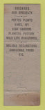 Matchbook Cover - Barrett Bros Florist Flowers Cleveland OH WEAR