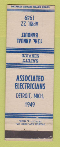 Matchbook Cover - Associated Electricians Banquet Detroit MI 1949