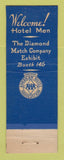 Matchbook Cover - Diamond Matches 1950 Silver Jubilee National Hotel Expo