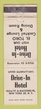 Matchbook Cover - Drive In Hotel New York City WEAR