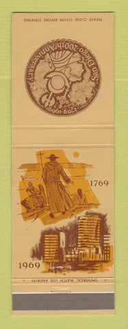 Matchbook Cover - San Diego CA 200th Anniversary 1969 Silver Gate Savings
