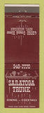 Matchbook Cover - Saratoga Trunk Restaurant Novi MI