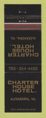 Matchbook Cover - Charter House Hotel Alexandria VA