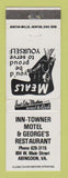 Matchbook Cover - Inn Towner Motel George's Restaurant Abingdon VA WEAR