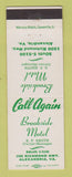 Matchbook Cover - Brookside Motel Alexandria VA