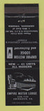 Matchbook Cover - Empire Motor Lodge Abingdon VA WEAR