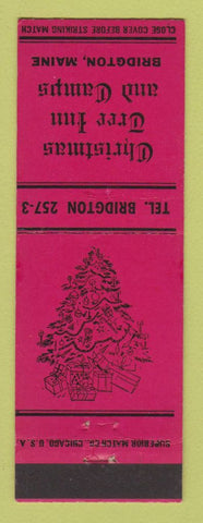 Matchbook Cover - Christmas Tree Inn and Camps Bridgton ME