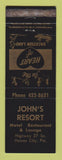 Matchbook Cover - John's Resort Haines City FL WEAR