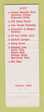 Matchbook Cover - Town House Omaha NE