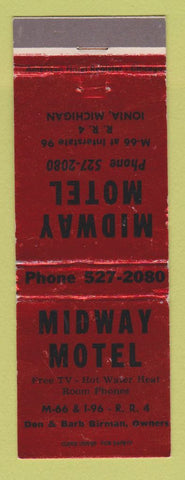 Matchbook Cover - Midway Motel Ionia MI WEAR