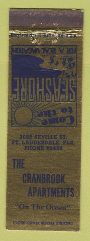 Matchbook Cover - Cranbrook Apartments Fort Lauderdale FL