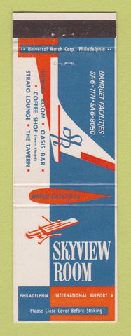 Matchbook Cover - Skyview Room Philadelphia PA Airport