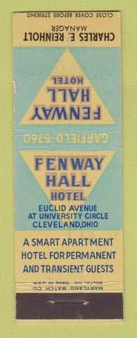 Matchbook Cover - Fenway Hall Hotel Cleveland OH