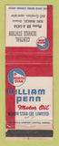 Matchbook Cover - North Star oil gas William Penn Fort Frances ON WEAR