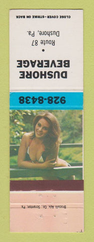 Matchbook Cover - Dushore Beverage PA liquor pinup