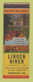 Matchbook Cover - Linden Diner Frederick MD Al Robertson