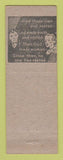 Matchbook Cover - Linden Diner Frederick MD Al Robertson