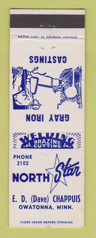 Matchbook Cover - North Star Gray Iron Castings Owatonna MN Dave Chappuis
