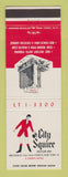 Matchbook Cover - City Squire Motor Inn New York City Loew's