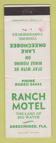 Matchbook Cover - Ranch Motel Okeechobee FL WEAR