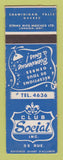 Matchbook Cover - Club Social Shawinigan Falls QC Club Social WORN POOR BACK