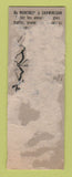 Matchbook Cover - Club Social Shawinigan Falls QC Club Social WORN POOR BACK