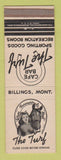 Matchbook Cover - The Turf Cafe Bar Billings MT girlie