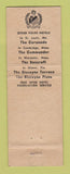 Matchbook Cover - Governor Clinton Hotel New York City WEAR