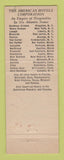 Matchbook Cover - Shenandoah Hotel Martinsburg WV