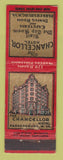 Matchbook Cover - Chancellor Hotel Parkersburg WV WEAR