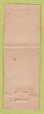 Matchbook Cover - Chancellor Hotel Parkersburg WV WEAR