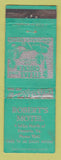 Matchbook Cover - Robert's Motel Emporia VA WEAR