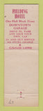 Matchbook Cover - Fielding Hotel San Francisco CA